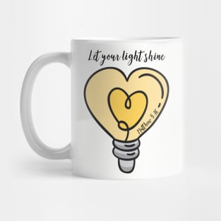 Matthew 5:16 Let Your Light Shine Mug